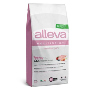 alleva equilibrium pork medium/maxi,12kg