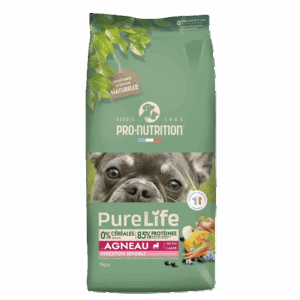 pro nutrition purelife adult sensitive with lamb, 11 kg