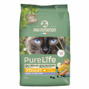 pro nutrition purelife cat sterilized chicken, 8 kg
