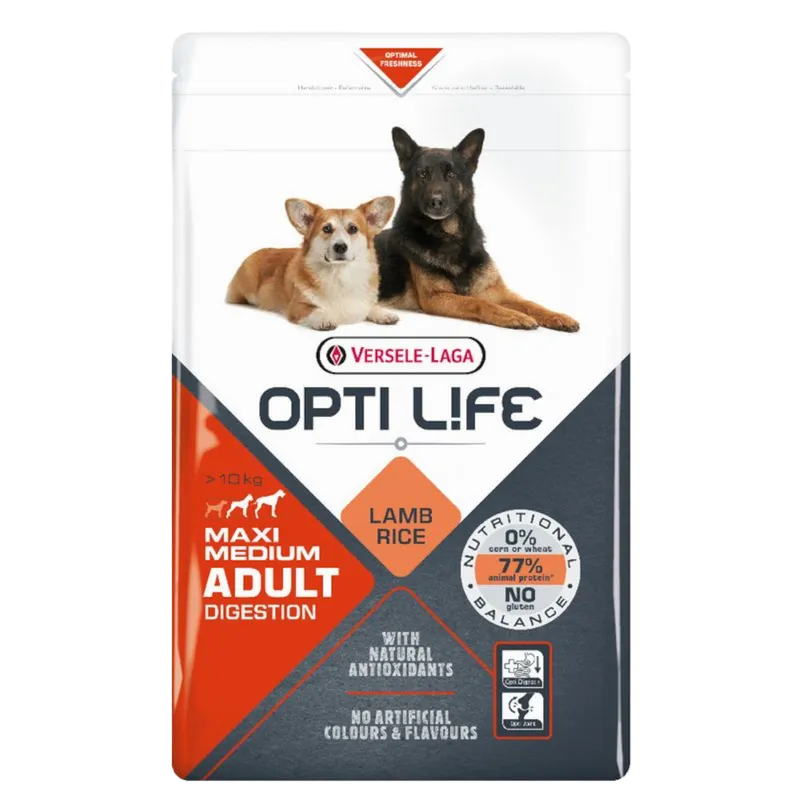 opti life adult digestion medium & maxi 12.5 kg