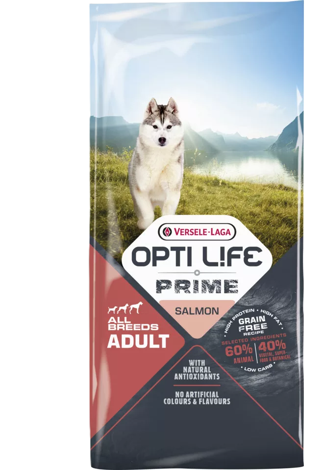 Opti Life Prime Adult Salmon 12.5 kg