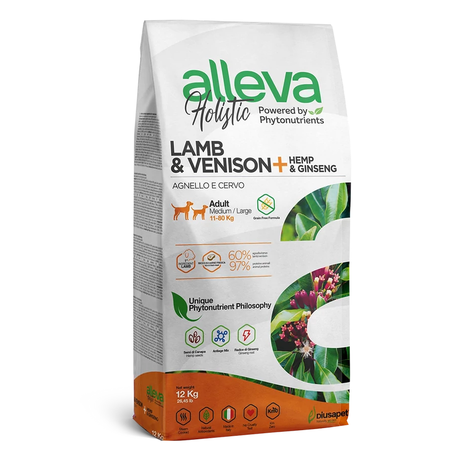 Alleva | Holistic Lamb & Venison Medium/Maxi, 12kg