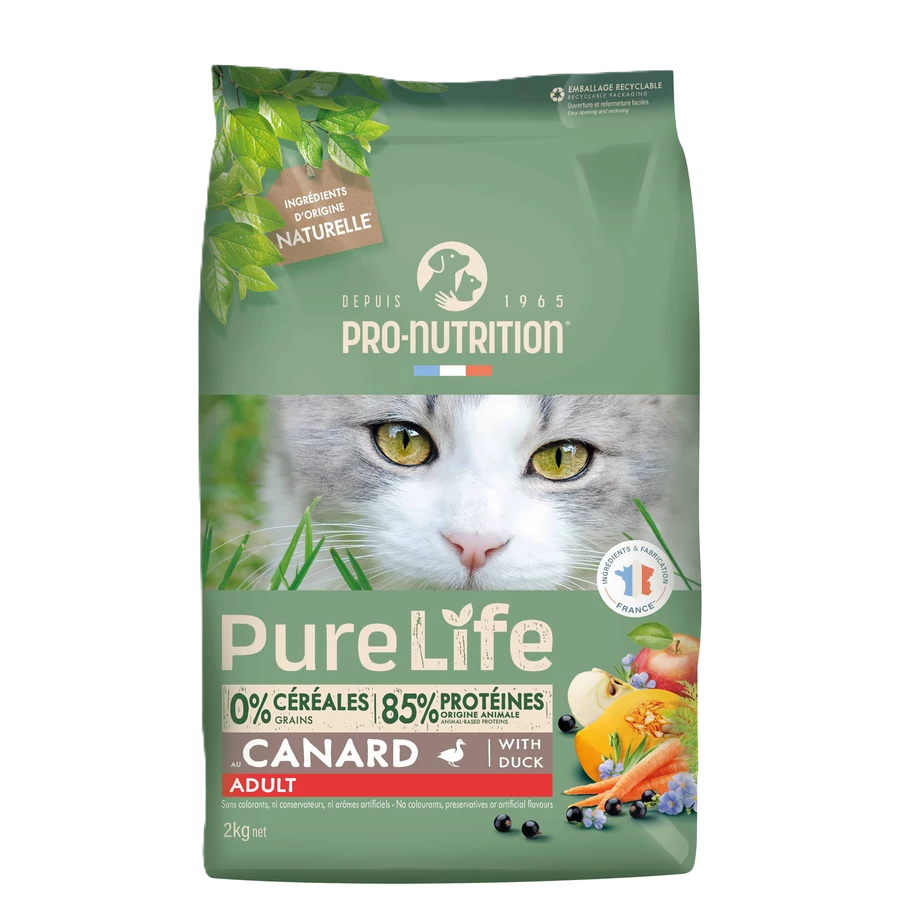 Pro-Nutrition PureLife Cat Adult Duck, 8 kg