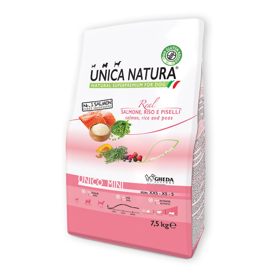 Gheda | Unica Natura Unico Mini - Salmon, lazaccal, 7,5 kg